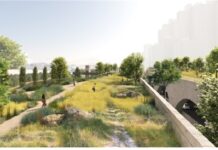 올림픽대로 위 반포~한강 잇는 1호 덮개공원… 정원‧오솔길 갖춘 생태공원으로