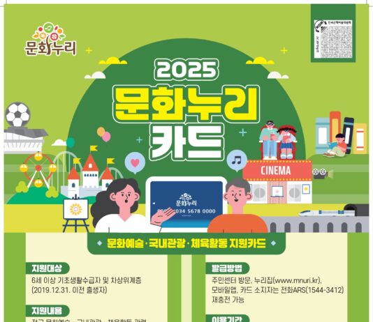 문화누리카드 1만 원 인상, 더 두텁고 촘촘하게 지원
